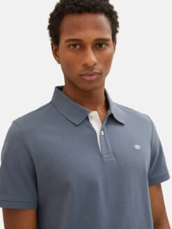 Tom Tailor Polos T-Shirt Homme Bleu Fumé -F4NT4STIC Soldes 029eb127ef440c6462c2890662e6ed84