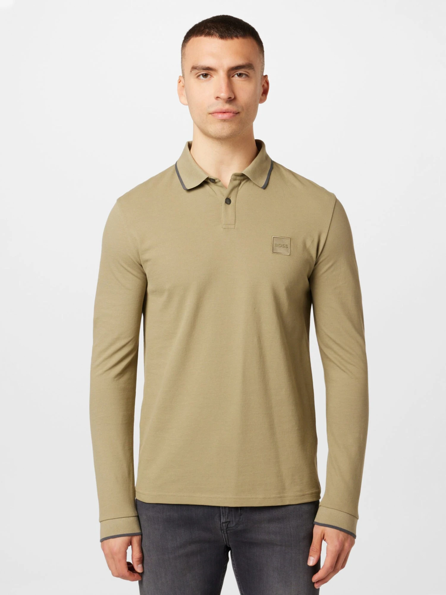 BOSS ORANGE T-shirts à Manches Longues T-Shirt Passertiplong Homme Olive 4 BOSS ORANGE T-shirts à Manches Longues T-Shirt Passertiplong Homme Olive – Image 3