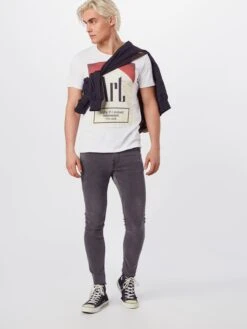 T-shirts Coupe Regular T-Shirt Homme Blanc -F4NT4STIC Soldes 123f93e1bad11783568c8a096a9201e9