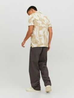Jack & Jones Polos T-Shirt Tropic Homme Beige -F4NT4STIC Soldes 170597190fcc3fee9403288f14f94d52