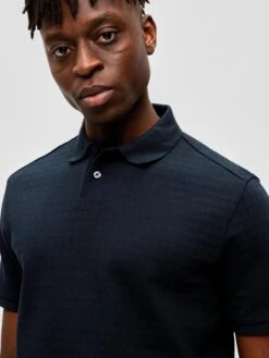 Selected Homme Polos T-Shirt Walter Homme Bleu Nuit -F4NT4STIC Soldes 1942be005d5fd79dd5c23d6d6868d4c1