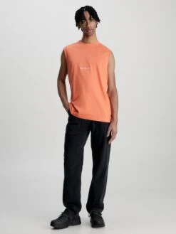Calvin Klein Jeans Débardeurs T-Shirt Homme Pêche -F4NT4STIC Soldes 194a13709c59cc8f923af858f60105f8