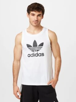 Adidas Originals Débardeurs T-Shirt Trefoil Homme Blanc -F4NT4STIC Soldes 1d21311ea64adf73abf6054ccaec470e