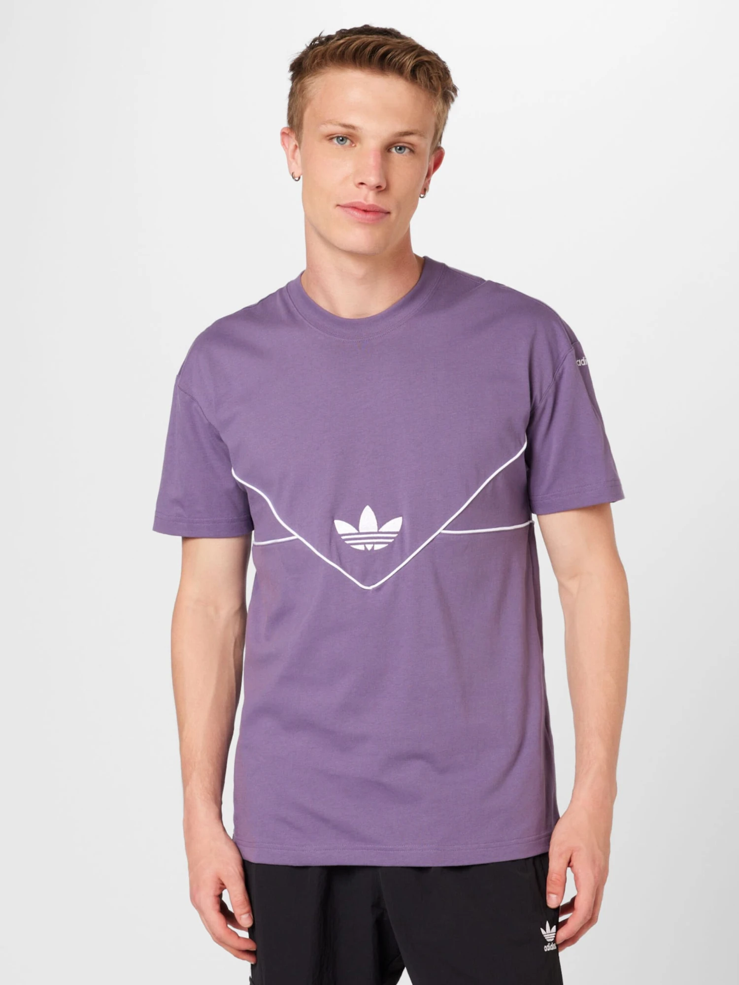 Adidas Originals T-shirts T-Shirt Homme Lilas 4 Adidas Originals T-shirts T-Shirt Homme Lilas – Image 2
