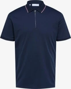 Selected Homme Polos T-Shirt Figo Homme Bleu Nuit