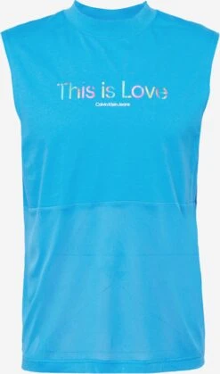 Calvin Klein Jeans Débardeurs T-Shirt Homme Bleu Ciel