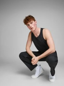 Jack & Jones Débardeurs T-Shirt Homme Noir -F4NT4STIC Soldes 310e89da5246b60419acbb3b889f06ff