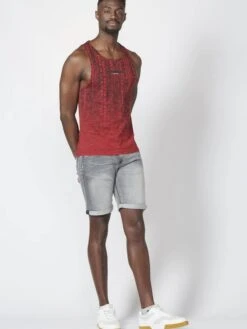 Koroshi Débardeurs T-Shirt Homme Melon -F4NT4STIC Soldes 3344191d42fc82718e6c27ec0d2d9581