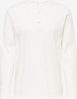 Selected Homme T-shirts à Manches Longues T-Shirt Homme Crème