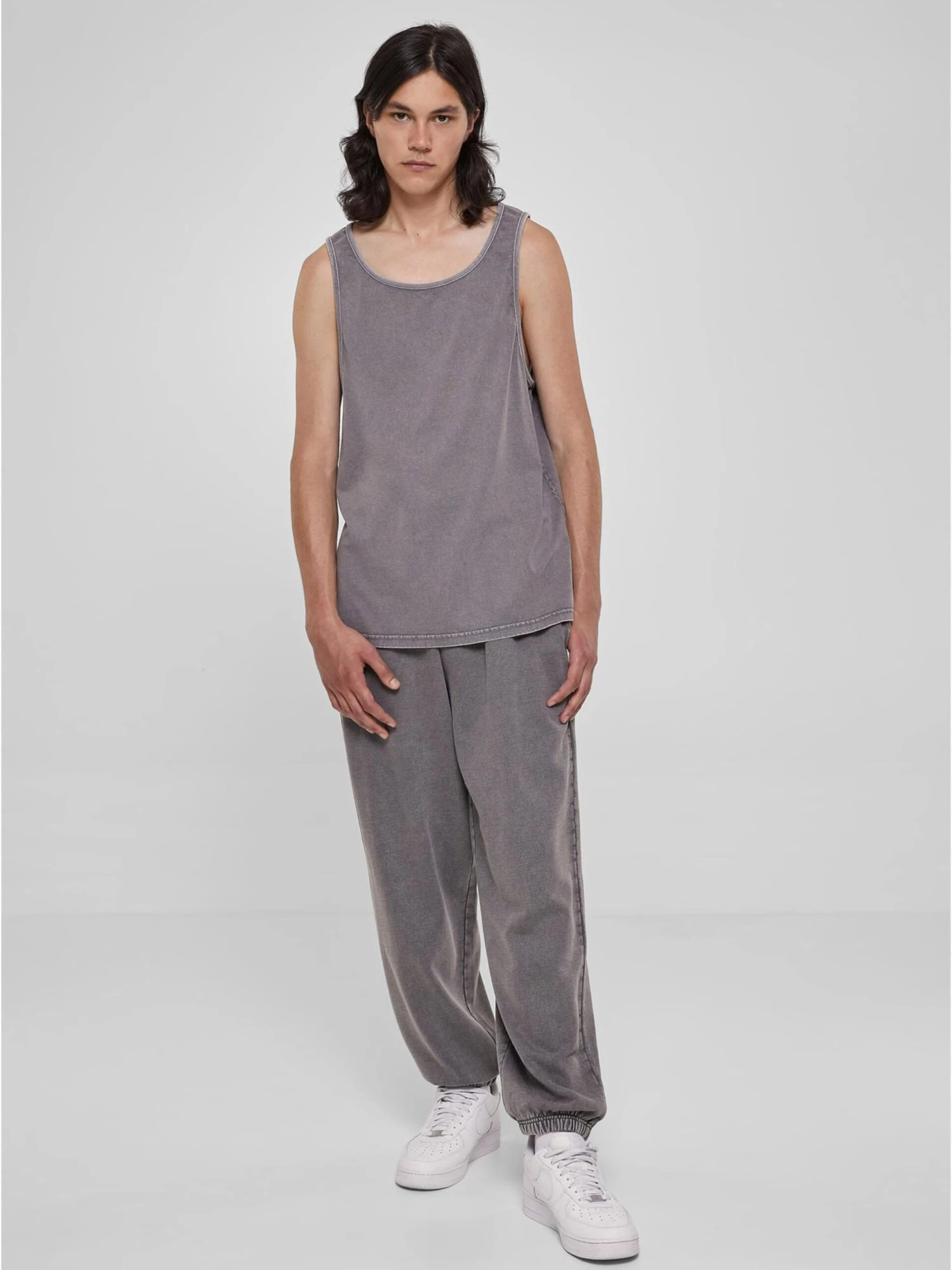 URBAN CLASSICS Débardeurs T-Shirt Homme Gris Basalte 8 URBAN CLASSICS Débardeurs T-Shirt Homme Gris Basalte – Image 6