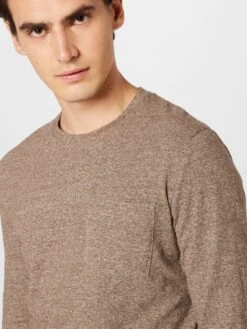 S.Oliver T-shirts à Manches Longues T-Shirt Homme Marron Chiné -F4NT4STIC Soldes 34a483594f1f135749d90a9f0ed2426a