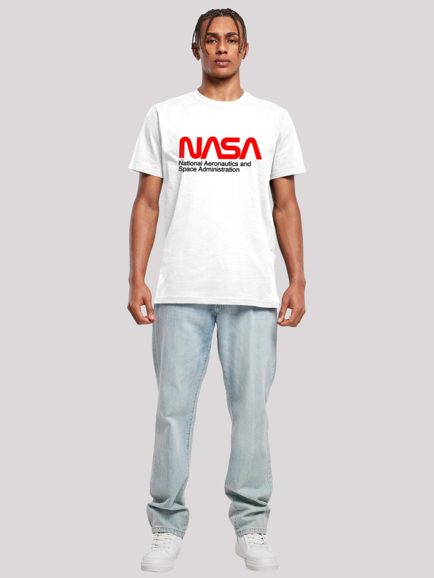 F4NT4STIC T-shirts T-Shirt NASA Homme Blanc 6 F4NT4STIC T-shirts T-Shirt NASA Homme Blanc – Image 4