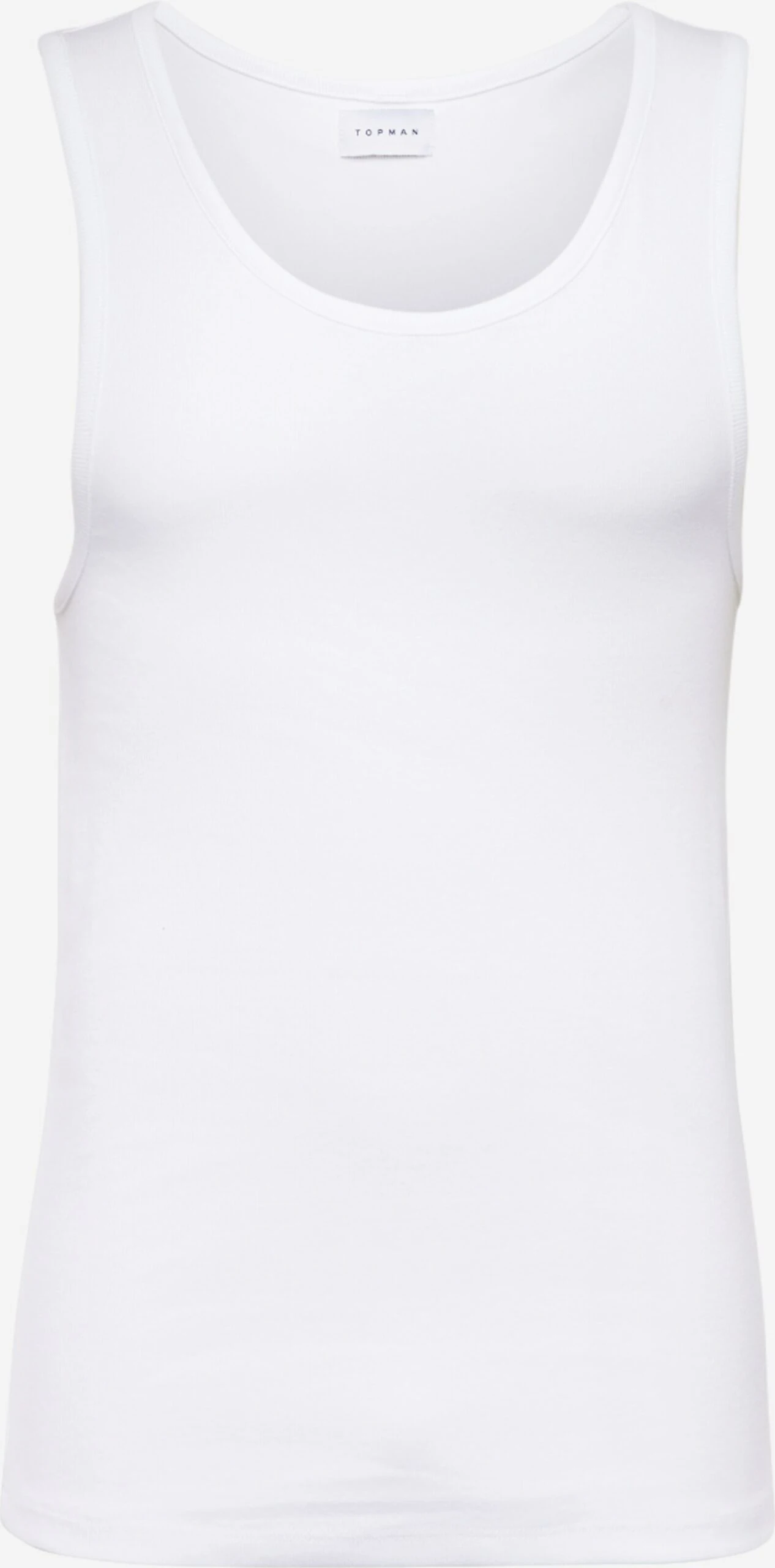 Topman Débardeurs T-Shirt Homme Blanc 3 Topman Débardeurs T-Shirt Homme Blanc