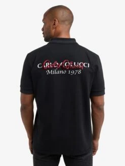 CARLO COLUCCI Polos T-Shirt De Togni Homme Noir -F4NT4STIC Soldes 3fe03837d9dd25312aa94f78329ac58b