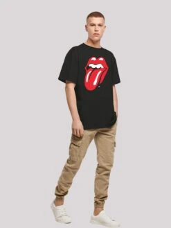 F4NT4STIC T-shirts T-Shirt The Rolling Stones Homme Noir -F4NT4STIC Soldes 423ea14f2d119773ba0a3f5354b6d92f