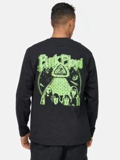 T-shirts à Manches Longues T-Shirt Pink Floyd Vibrant Homme Noir -F4NT4STIC Soldes 45b3ff882c78a57ca168cd72db30aaf5