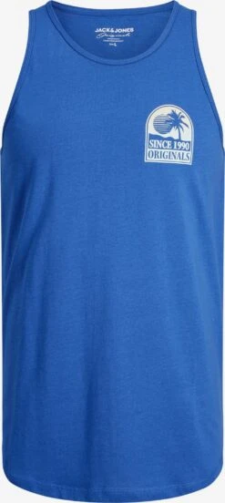 Jack & Jones Débardeurs T-Shirt PALMA Homme Bleu / Bleu Marine / Blanc 9 Jack & Jones Débardeurs T-Shirt PALMA Homme Bleu / Bleu Marine / Blanc -F4NT4STIC Soldes 48352875008cfa243d37ab5d914e7342