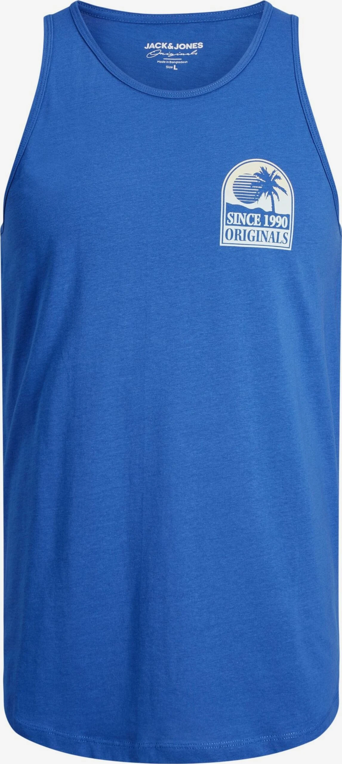 Jack & Jones Débardeurs T-Shirt PALMA Homme Bleu / Bleu Marine / Blanc 6 Jack & Jones Débardeurs T-Shirt PALMA Homme Bleu / Bleu Marine / Blanc – Image 4