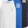 Jack & Jones Débardeurs T-Shirt PALMA Homme Bleu / Bleu Marine / Blanc -F4NT4STIC Soldes 4cc5e66a9ca30ea713f6060fe452a23e