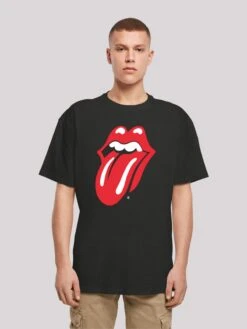 F4NT4STIC T-shirts T-Shirt The Rolling Stones Homme Noir -F4NT4STIC Soldes 50569b821577f66047e6a034cee97af1
