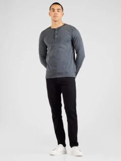 QS By S.Oliver T-shirts à Manches Longues T-Shirt Homme Gris Foncé -F4NT4STIC Soldes 52bc0f7ba0af09d27936e2fd145666d0