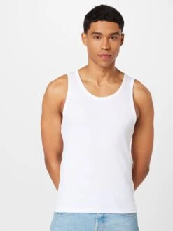 WEEKDAY Débardeurs T-Shirt Homme Noir / Blanc -F4NT4STIC Soldes 5369ce631381a2f669d922043a877d90