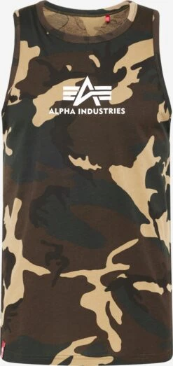 Alpha Industries Débardeurs T-Shirt Homme Vert Foncé