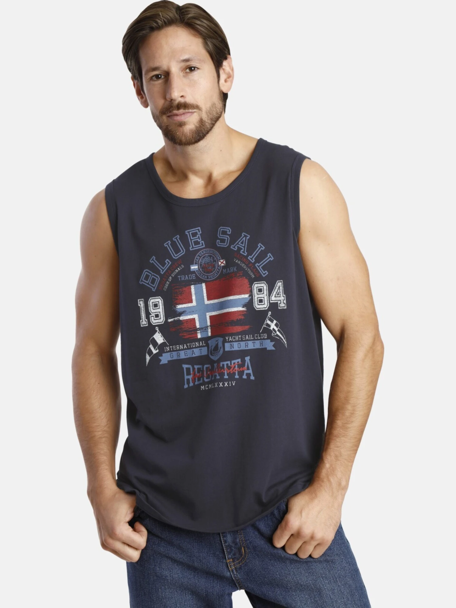 Débardeurs T-Shirt Beute Homme Bleu 4 Débardeurs T-Shirt Beute Homme Bleu – Image 2