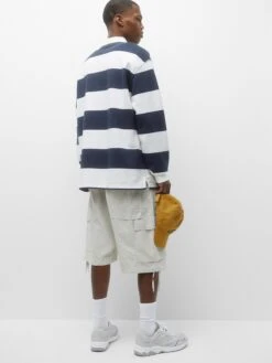 PULL & BEAR T-shirts à Manches Longues T-Shirt Homme Marine / Blanc -F4NT4STIC Soldes 555e4f88c555472bb6fc96a0b9e1ea62