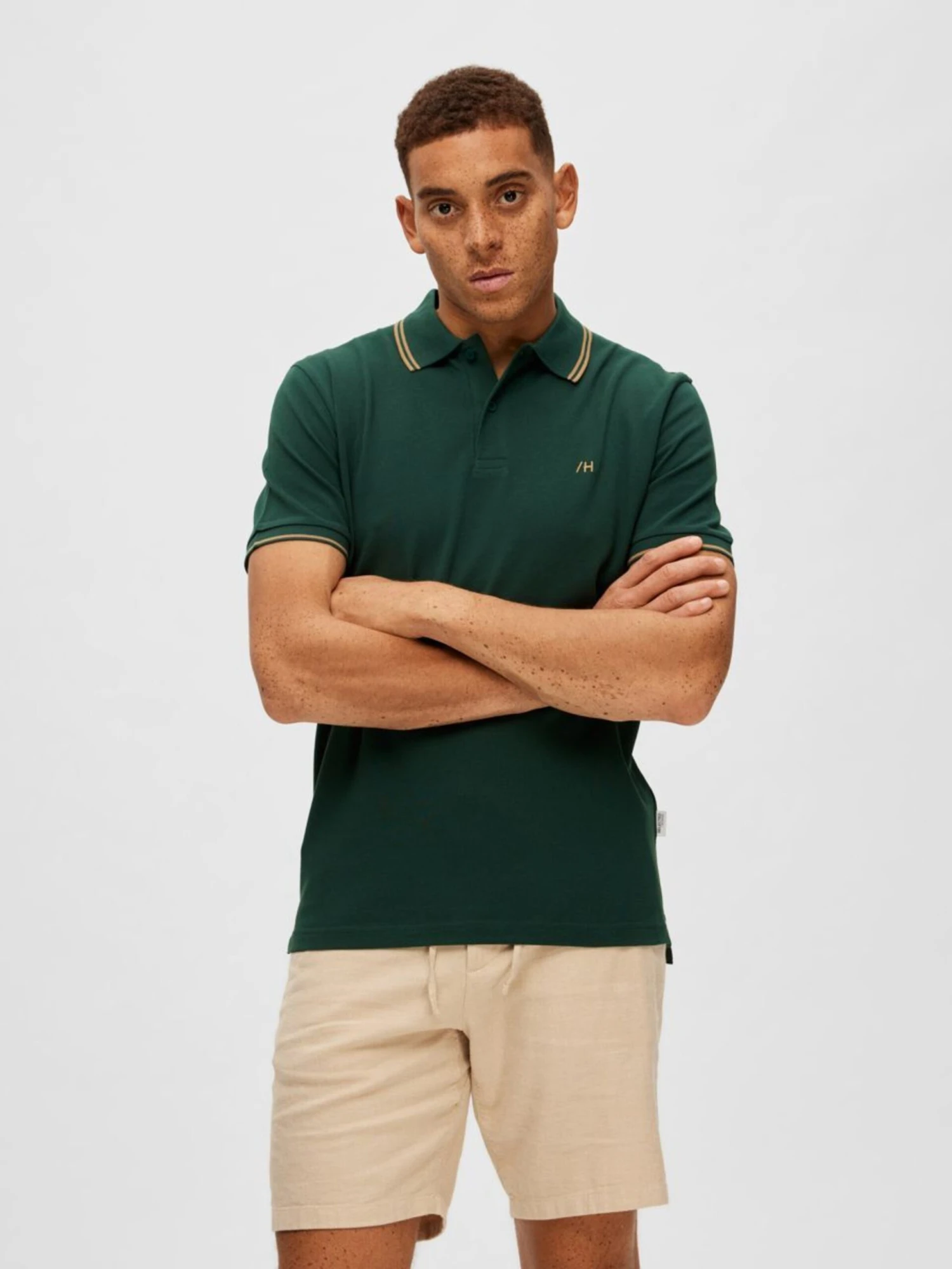 Selected Homme Polos T-Shirt Dante Homme Sapin 4 Selected Homme Polos T-Shirt Dante Homme Sapin – Image 2