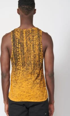 Koroshi Débardeurs T-Shirt Homme Jaune -F4NT4STIC Soldes 5d25ca7c4205833d737bd0ca87c88eeb