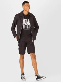 T-shirts T-Shirt Home Office Homme Noir -F4NT4STIC Soldes 62a9d18a153512261d6610dcf452ce31