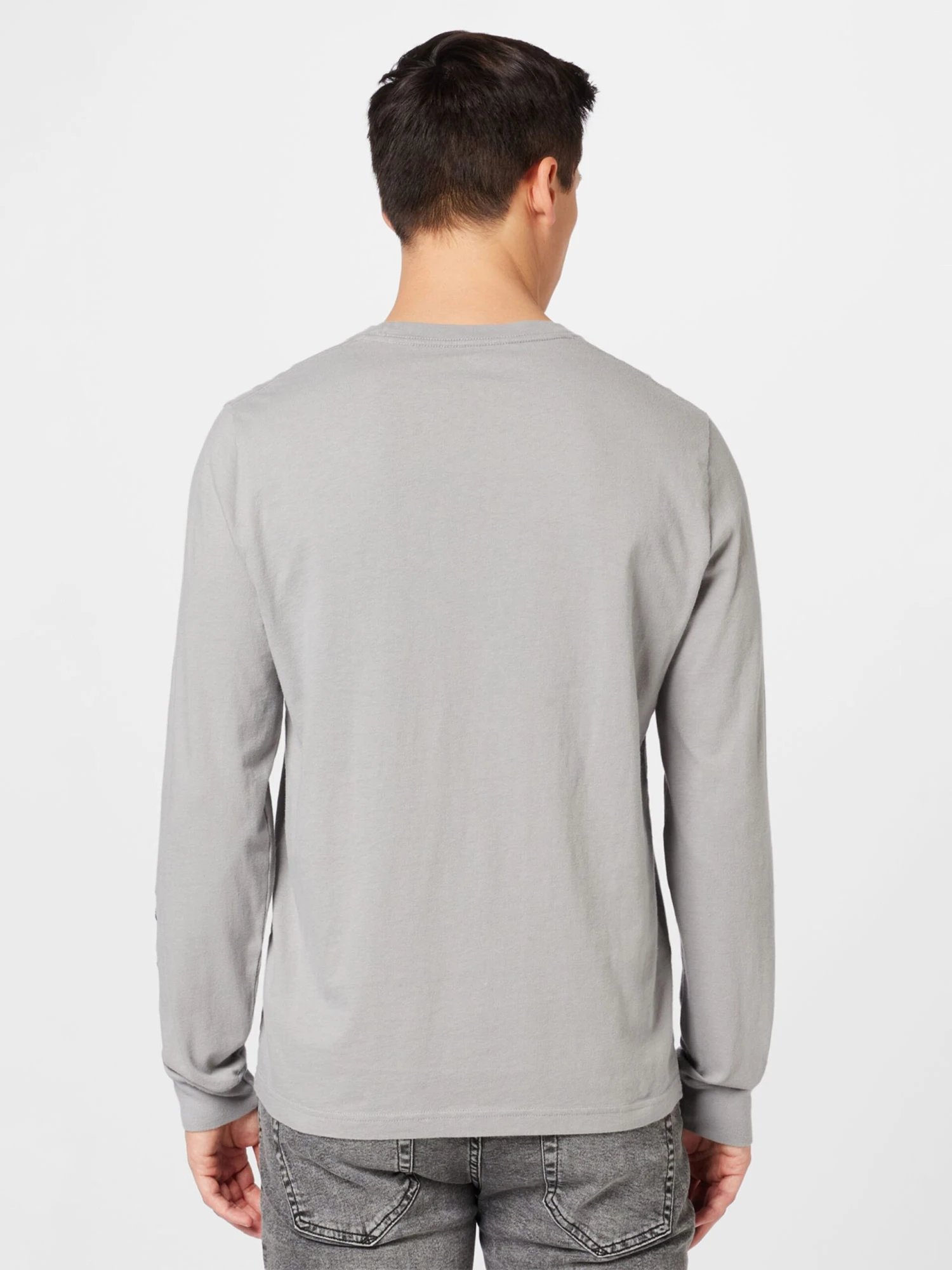 Hollister T-shirts à Manches Longues T-Shirt Homme Gris 6 Hollister T-shirts à Manches Longues T-Shirt Homme Gris – Image 4
