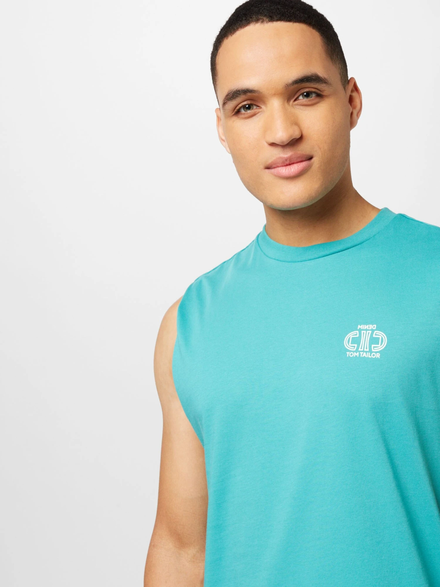 TOM TAILOR Denim Débardeurs T-Shirt Homme Jade 4 TOM TAILOR Denim Débardeurs T-Shirt Homme Jade – Image 2