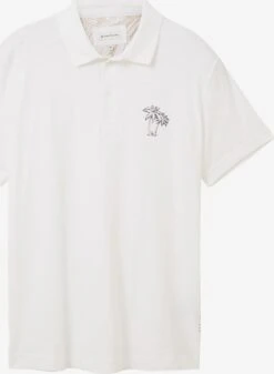 Tom Tailor Polos T-Shirt Homme Blanc Cassé