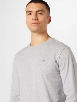 Gant T-shirts à Manches Longues T-Shirt Homme Gris Argenté / Gris Chiné -F4NT4STIC Soldes 6e5e445a97d5f1b062bbcd06e2f42bcb