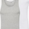 WEEKDAY Débardeurs T-Shirt Homme Gris / Blanc -F4NT4STIC Soldes 6fe05afd780e91e88c8a83ee7656c647