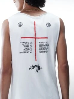 Débardeurs T-Shirt Thilo Homme Blanc Cassé -F4NT4STIC Soldes 70d26278a8546b1d3abf4679d59e7dfc