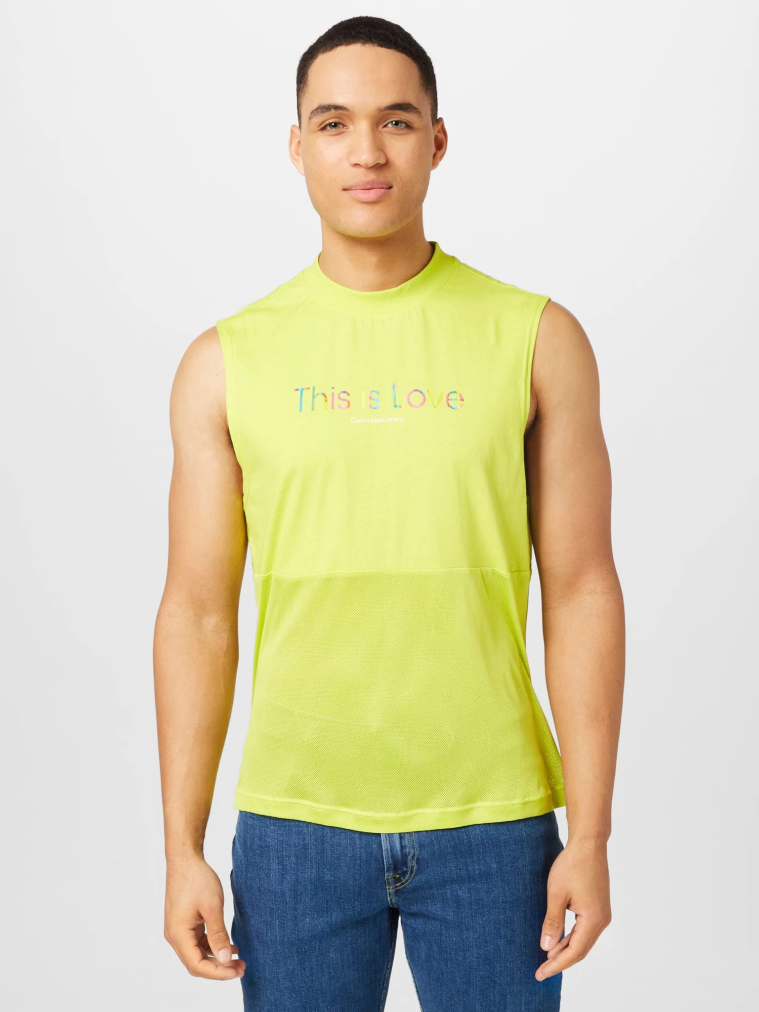 Calvin Klein Jeans Débardeurs T-Shirt Homme Citron Vert 5 Calvin Klein Jeans Débardeurs T-Shirt Homme Citron Vert – Image 3