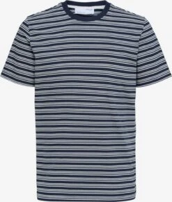 Selected Homme T-shirts T-Shirt Andy Homme Bleu Nuit