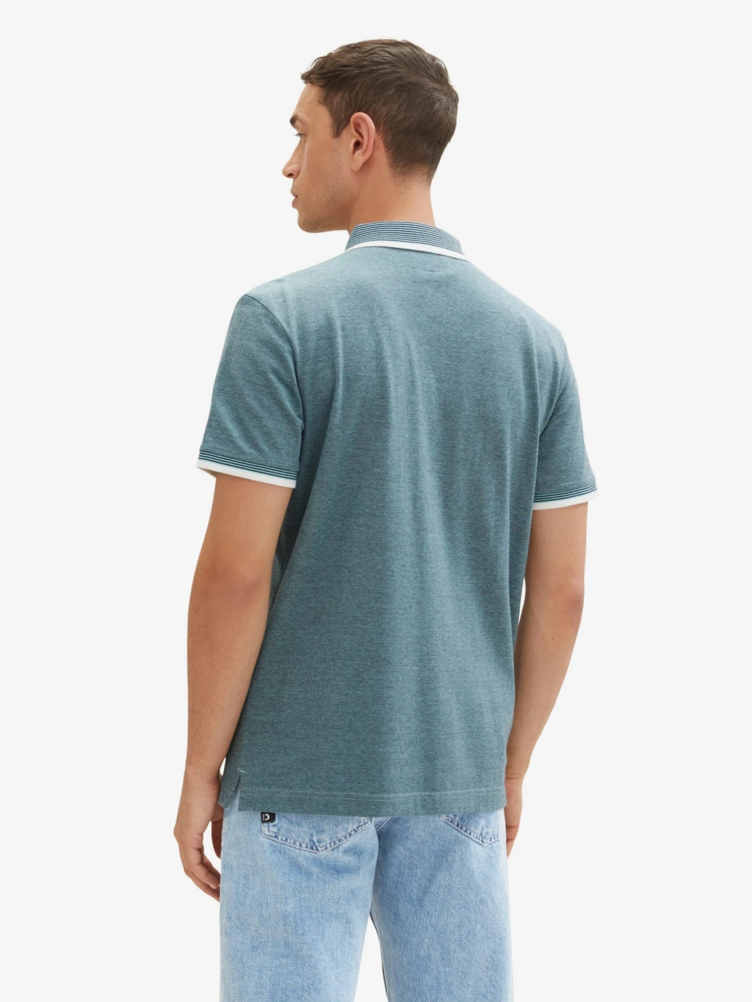 Tom Tailor Polos T-Shirt Homme Bleu Pastel 4 Tom Tailor Polos T-Shirt Homme Bleu Pastel – Image 2