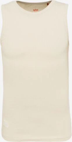 Alpha Industries Débardeurs T-Shirt Homme Crème
