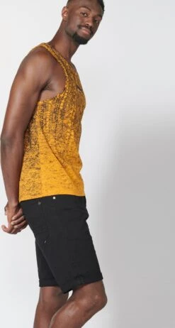 Koroshi Débardeurs T-Shirt Homme Jaune -F4NT4STIC Soldes 7ba5abbd2bee0b8fc3bc7f6136b57346
