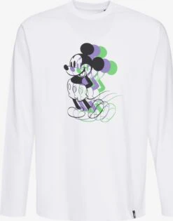 T-shirts Ă Manches Longues T-Shirt Disney Mickey Mouse Homme Blanc