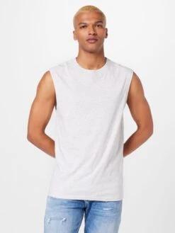 WEEKDAY Débardeurs T-Shirt Benjamin Homme Gris Chiné -F4NT4STIC Soldes 7f237c76f0bea669731f85ae9bd6e2ff