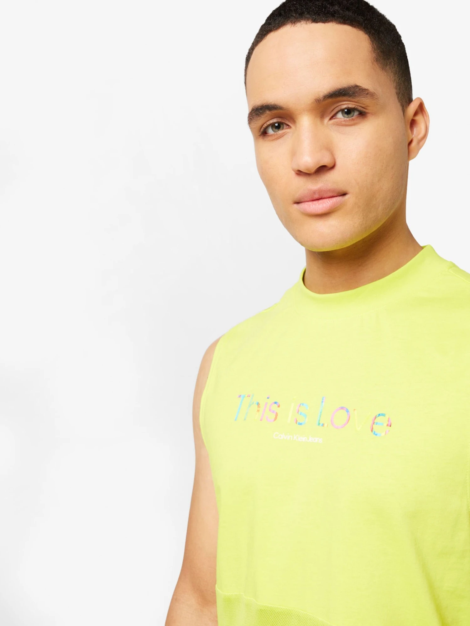 Calvin Klein Jeans Débardeurs T-Shirt Homme Citron Vert 4 Calvin Klein Jeans Débardeurs T-Shirt Homme Citron Vert – Image 2