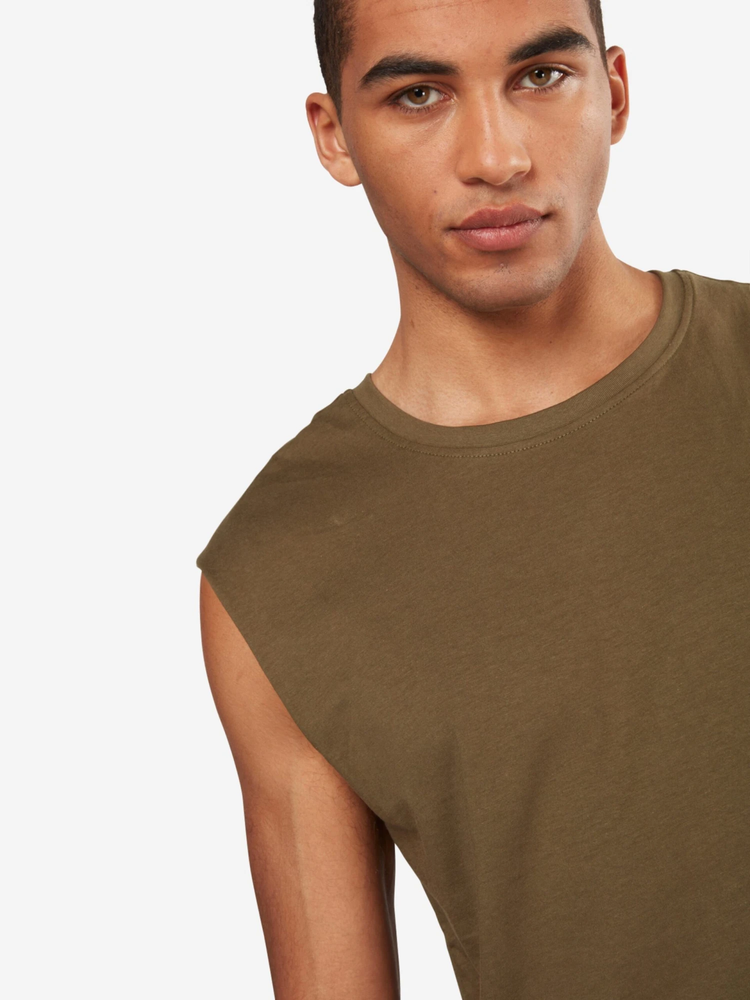 URBAN CLASSICS Débardeurs T-Shirt Homme Olive 4 URBAN CLASSICS Débardeurs T-Shirt Homme Olive – Image 2