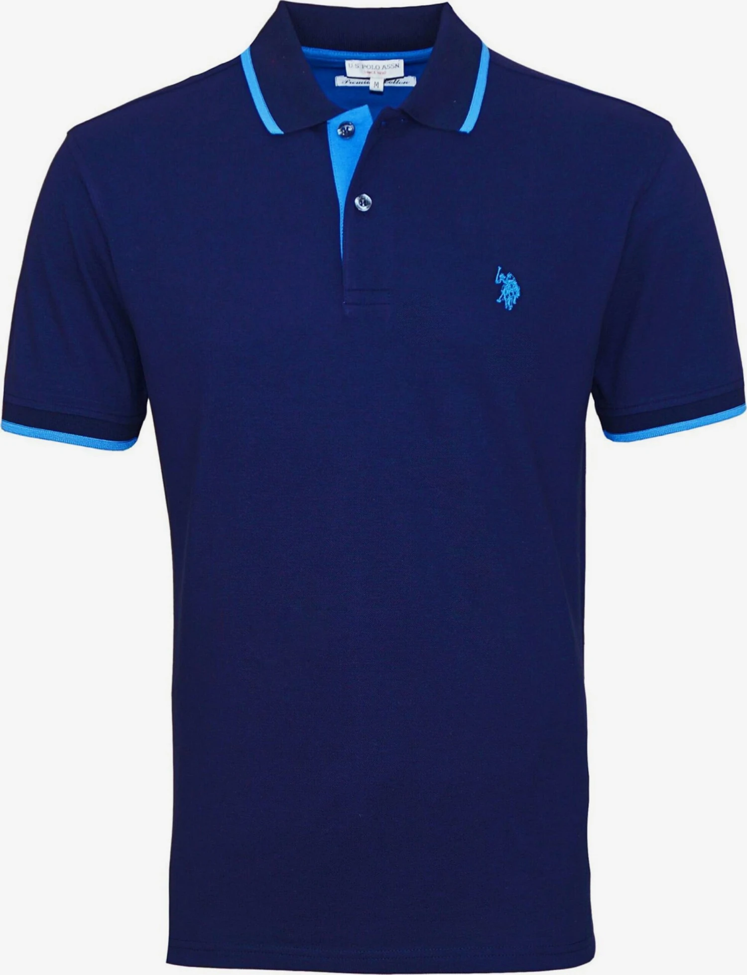U.S. Polo Assn. Polos T-Shirt Homme Bleu / Bleu Foncé 3 U.S. Polo Assn. Polos T-Shirt Homme Bleu / Bleu Foncé