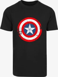 F4NT4STIC T-shirts T-Shirt Marvel Captain America Homme Noir