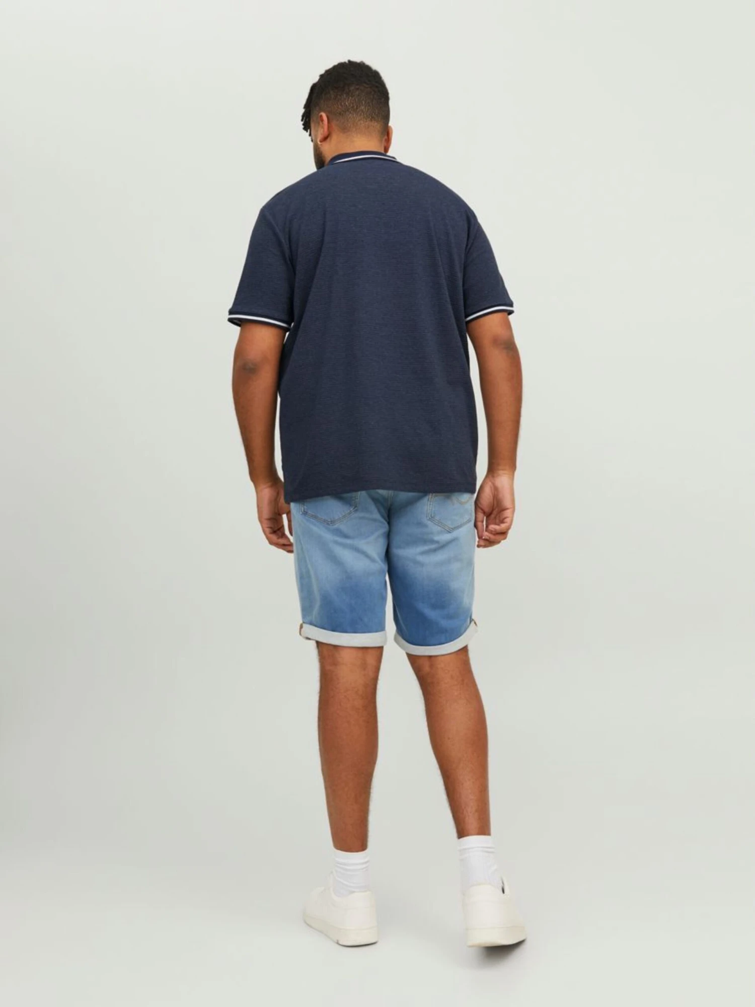 Polos T-Shirt Homme Bleu Chiné 5 Polos T-Shirt Homme Bleu Chiné – Image 3